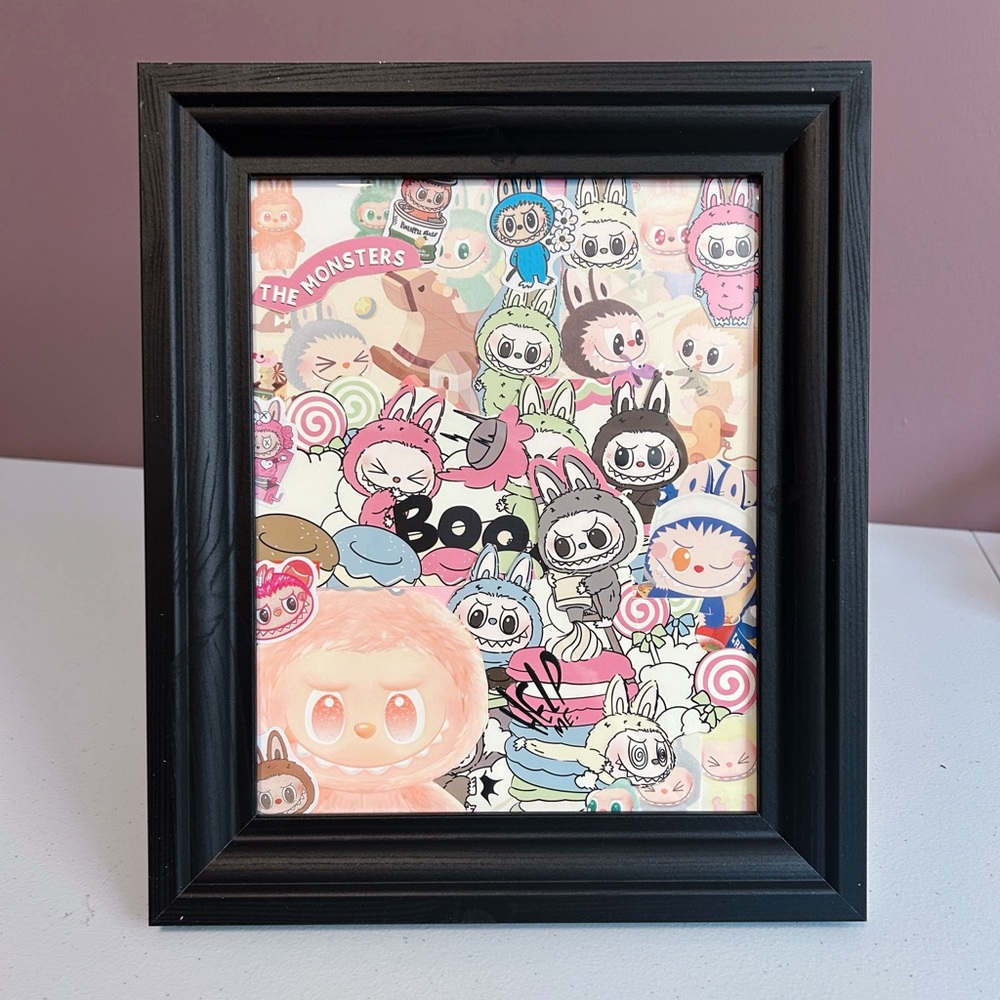 HANDMADE labubu art home decor